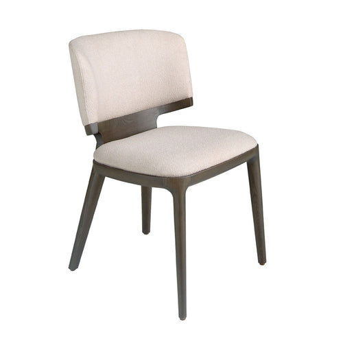 Chair in light gray fabric