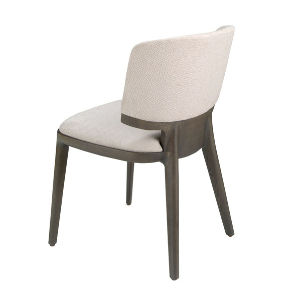 Chair in light gray fabric