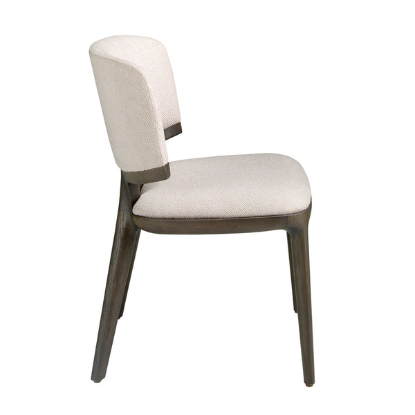 Chair in light gray fabric