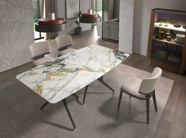 Chair in light gray fabric