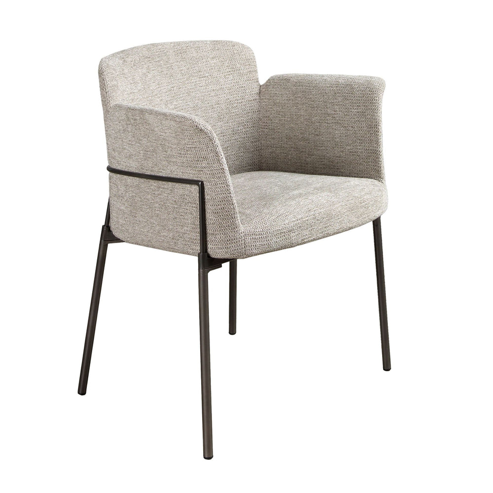 Chair in gray fabric
