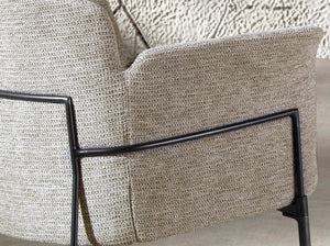 Chair in gray fabric