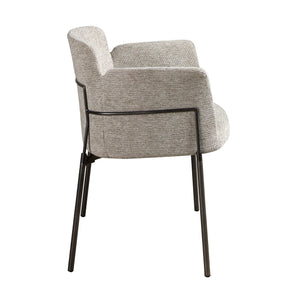 Chair in gray fabric