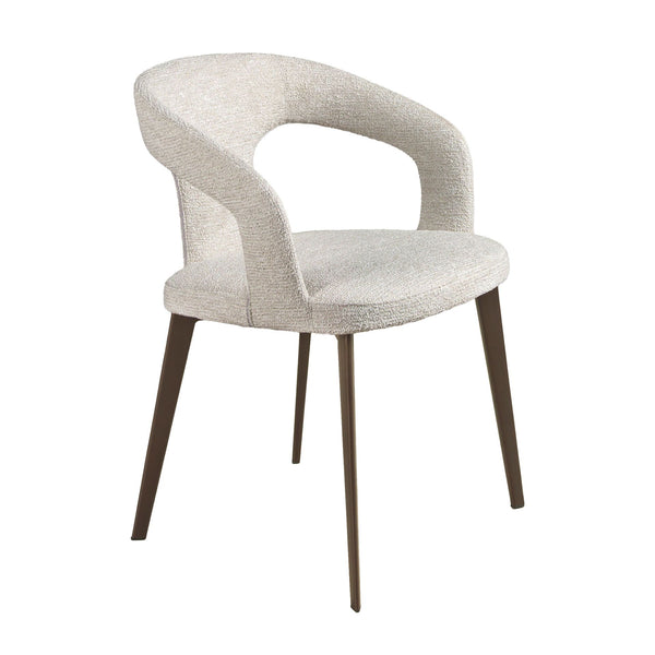 Chair in off-white fabric