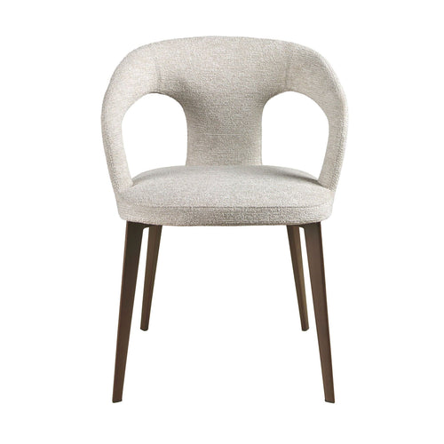 Chair in off-white fabric
