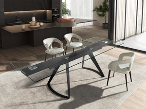 Chair in off-white fabric