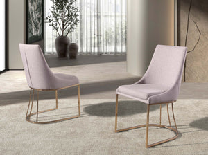 Chair in gray fabric