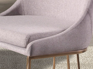 Chair in gray fabric