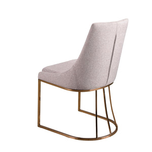 Chair in gray fabric