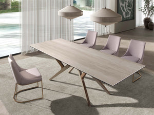 Chair in gray fabric