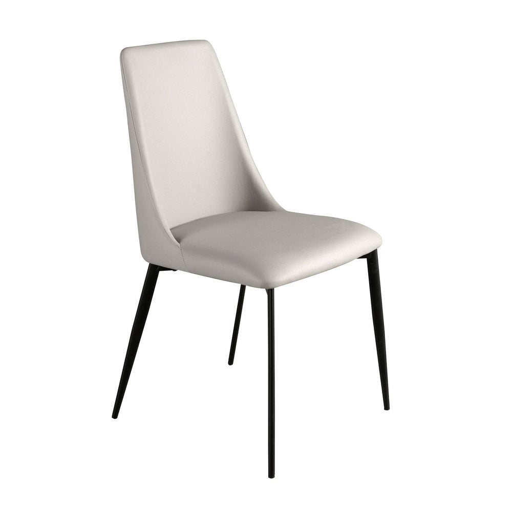 Light gray leather chair