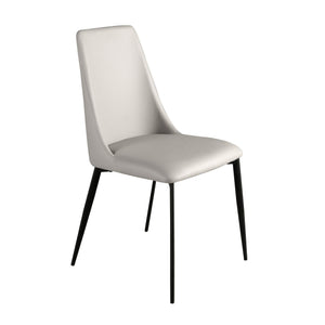 Light gray leather chair