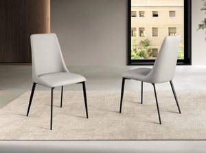 Light gray leather chair