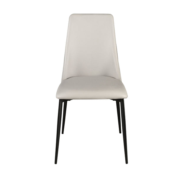 Light gray leather chair