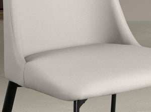 Light gray leather chair
