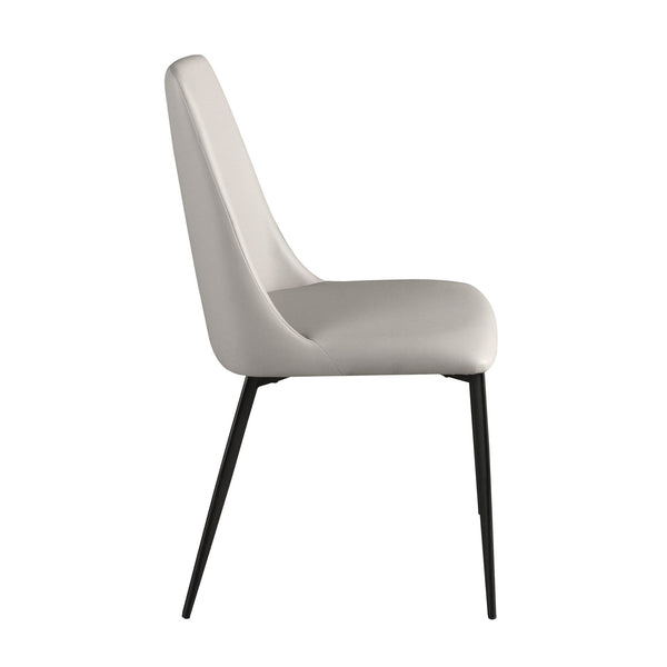 Light gray leather chair