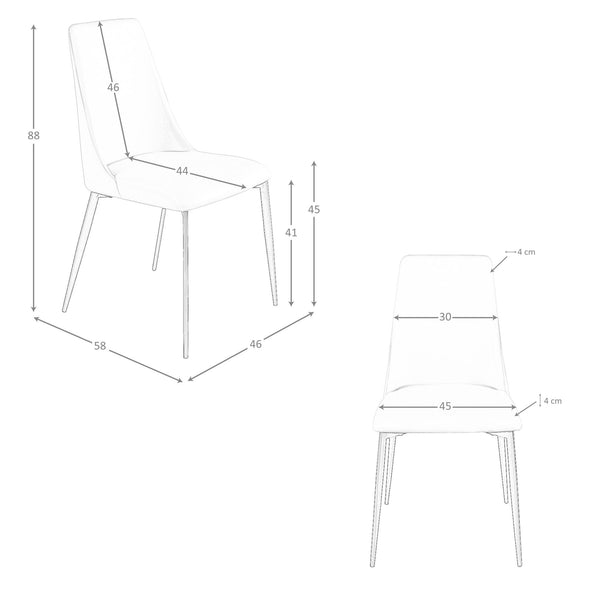 Light gray leather chair