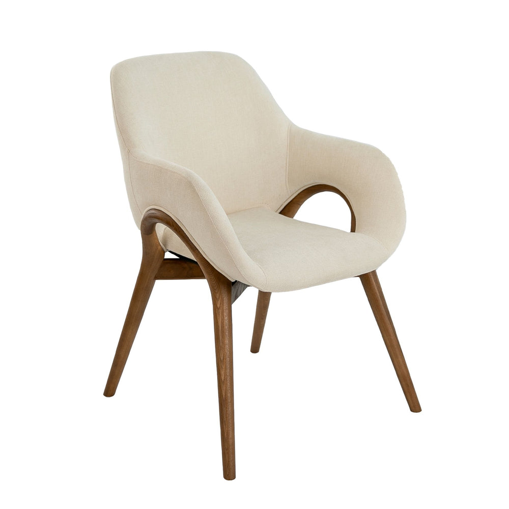 Beige fabric chair