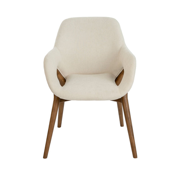 Beige fabric chair