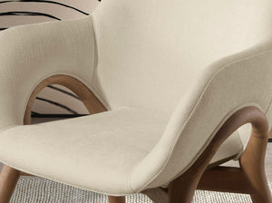 Beige fabric chair