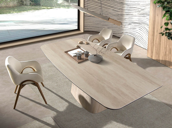 Beige fabric chair