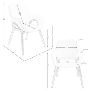 Beige fabric chair