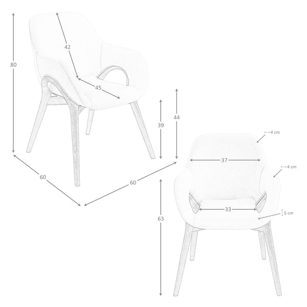 Beige fabric chair