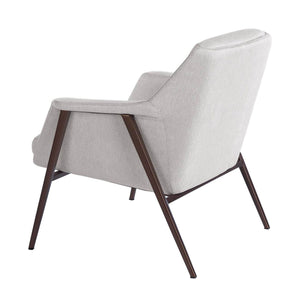 White fabric armchair