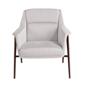 White fabric armchair