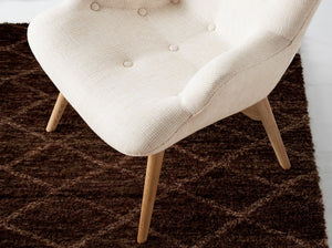 Beige fabric armchair