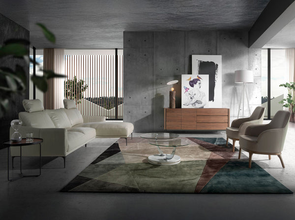 Swivel armchair in Taupe gray eco-leather