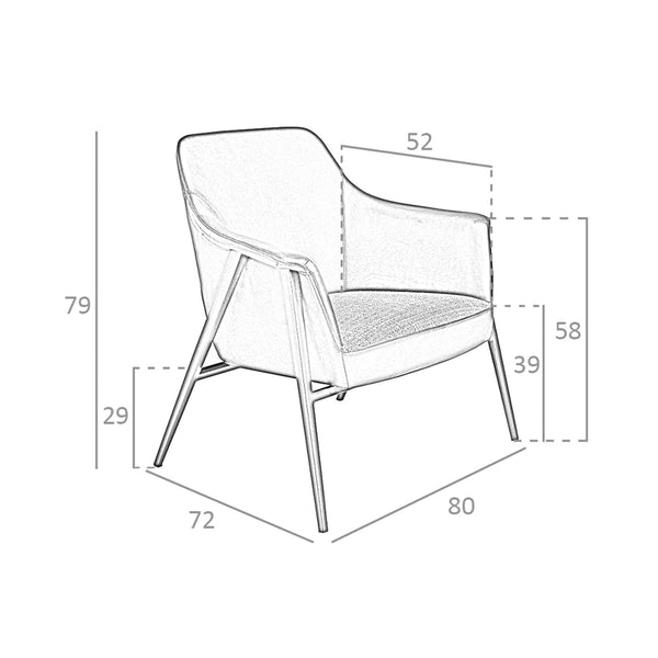 Swivel armchair in gray fabric and black eco-leather
