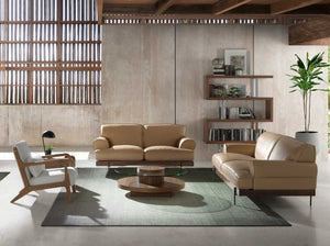 White fabric armchair