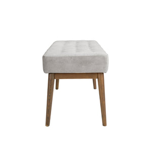 Dark gray fabric bench