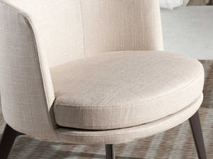 Cream fabric armchair