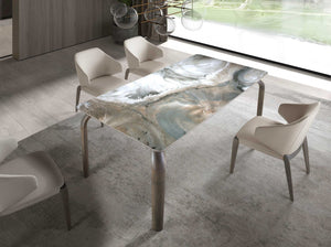 Cream faux leather chair