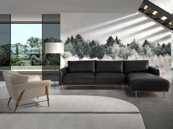 Sand leather armchair
