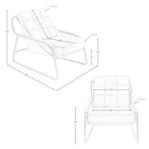 Brown leather armchair