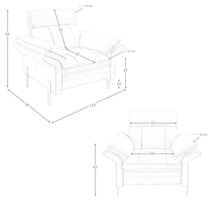 Brown leather armchair