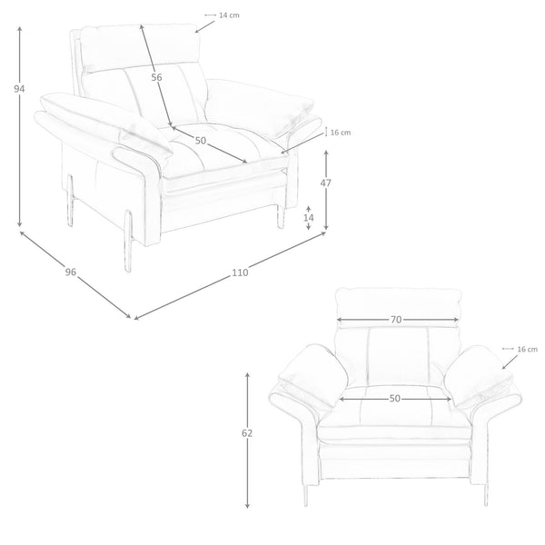 Brown leather armchair
