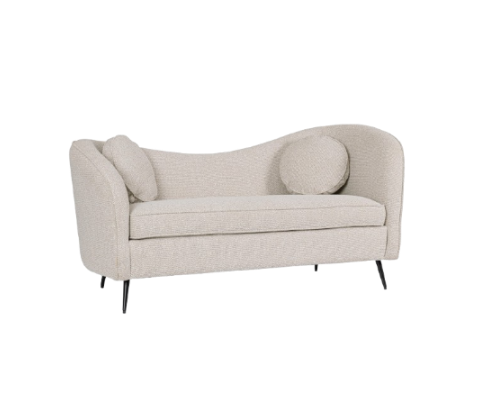 2-Seater Sofa Natural Upholstered L163