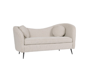2-Seater Sofa Natural Upholstered L163