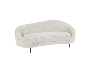 3-Seater Sofa Light Grey Upholstered L183