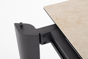 Extendable Dining Table 180–250 cm Black Finish