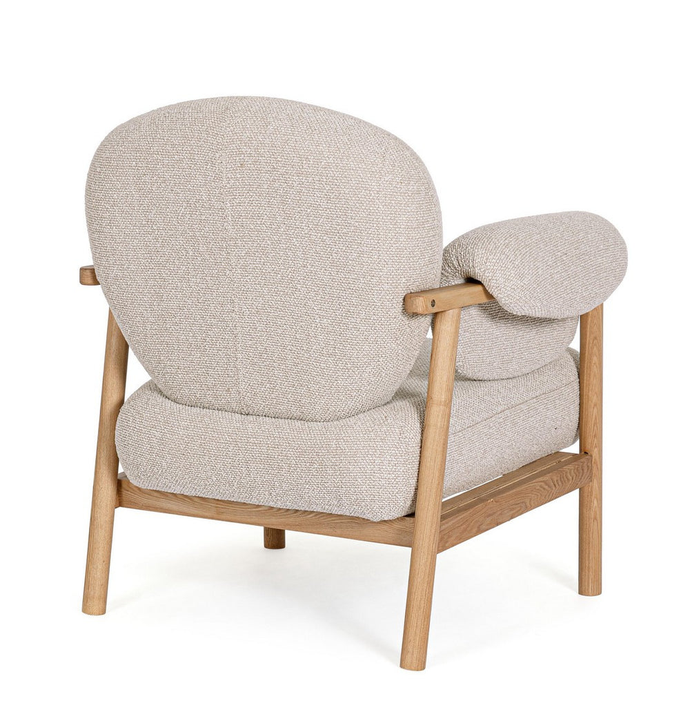 Armchair Natural Upholstered
