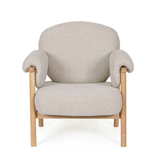 Armchair Natural Upholstered