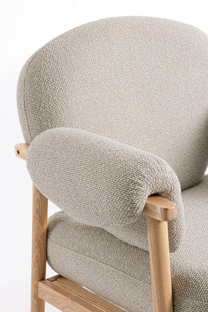 Armchair Natural Upholstered
