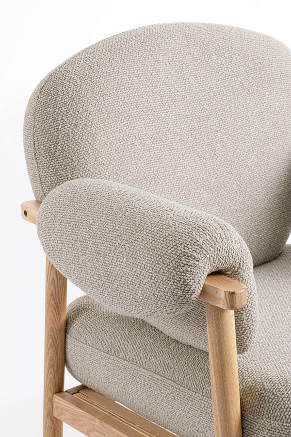 Armchair Natural Upholstered