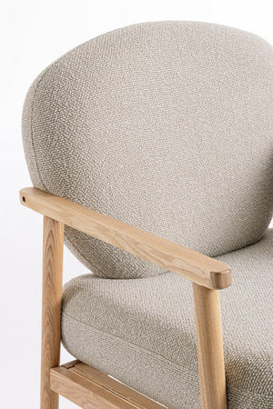 Armchair Natural Upholstered