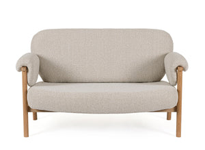 2-Seater Sofa Natural Upholstered L145